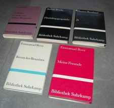 5 Bände  Bibliothek Suhrkamp