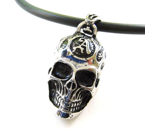 Edelstahl anhänger totenkopf - anhänger,