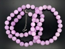 SET: KETTE + GUMMIZUG ARMBAND MIT QUARZ ROSÉ  SCHMUCKJAGD