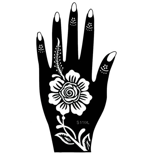 Henna tattoo schablone hand - tattoo,
