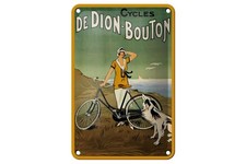 Blechschild Fahrrad 12x18 cm