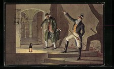 Künstler-AK Arthur Thiele: Schließe den Keller des Bacchus auf! 1929 