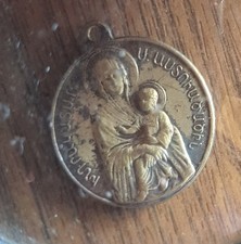 Münzanhänger mit Maria und Jesuskind Christentum