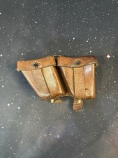 Original Leder-Patronentasche – Vintage Militär / Wehrmacht Stil (2-Fach)