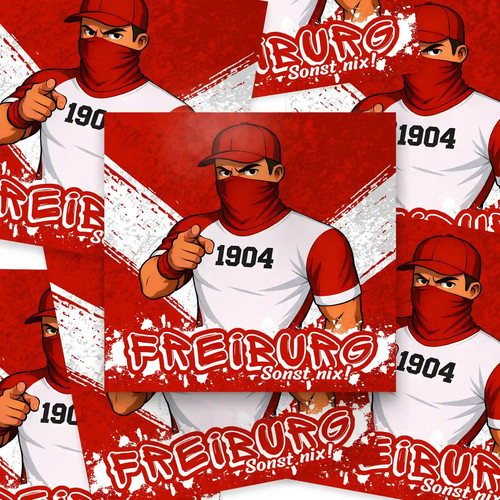 100x freiburg aufkleber - 100x, aufkleber/