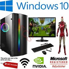 Schneller Gaming PC Bundle GÜNSTIG i3 i5 i7 2TB 16GB RAM GTX 1660 Windows 10 NEU