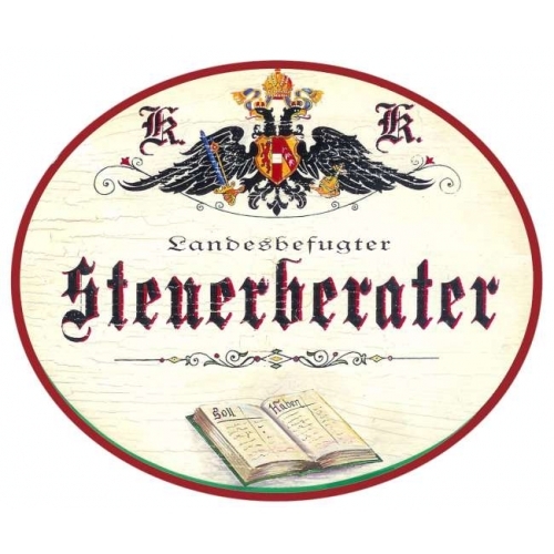Steuerberater nostalgieschild - steuerberater,