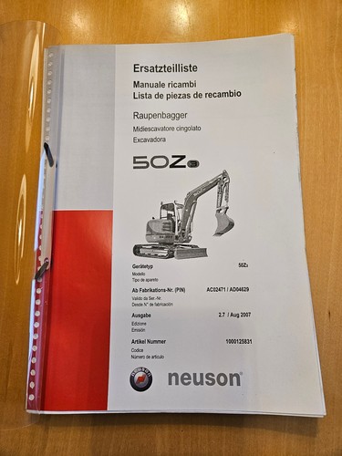 Ersatzteilliste neuson z3 - ersatzteilliste,