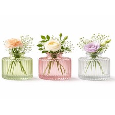 Mini Glasvasen-Set 3er Rosa