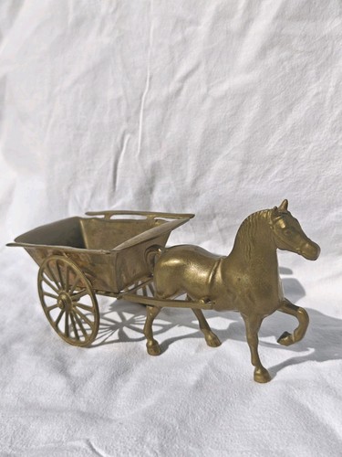Alte messing figur pferd mit - pferd,