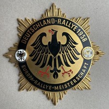 ADAC AVD Deutschland Rallye 1958 Plakette emailliert  Badge Porsche 356 BMW NOS