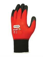Skytec Beta 1 Krypton Palm Grip Sicherheits-Arbeitshandschuhe 10/XL rot & schwarz