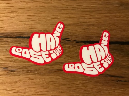 Hang loose aufkleber - 2x,
