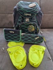 Ergobag Pack Schulranzen Set Mäppchen, Schlampermäppchen und Reflektoren 