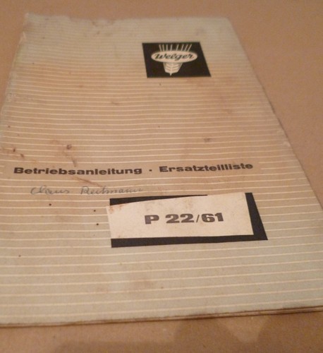 Welger ballenwerfer p22 - welger, p22/61