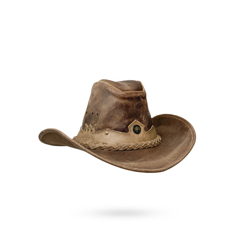 Lederhut western cowboy - western, unisex