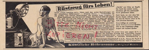 Hanau werbung 1933 - hanau,,