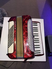 Hohner Arietta Im Akkordeon Ziehharmonika Handharmonika, Rot