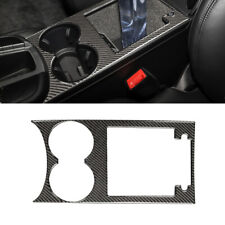 Carbon Fiber Cup Wasserhalter Panel Cover Trim Aufkleber für Porsche Macan 14-21