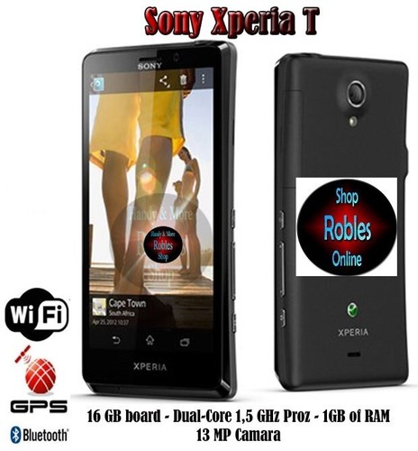 Sony xperia 16gb black - t, (ohne