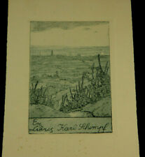 Rudolf Sieck: Karl Schimpf Radierung signiert (78450)