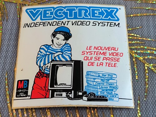 Vectrex papieraufkleber - vectrex,