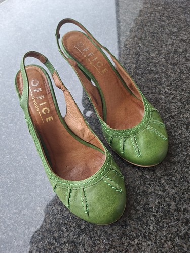 Grüne slingback pumps - grüne, slingback-pumps