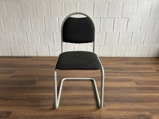 L&C Stendal 401 Besucherstuhl Freischwinger dunkelgrau stapelbar