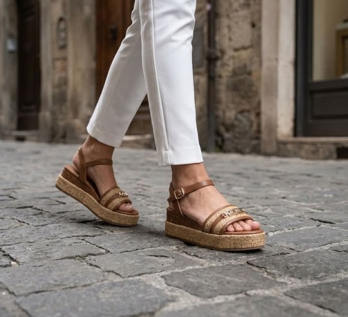 Braun damen sandalen mit - braun,
