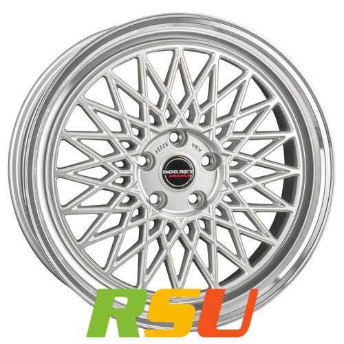 Borbet silver rim polished - silver,