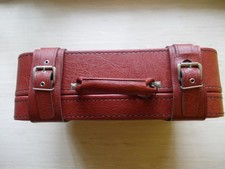 Reisekoffer Roter Lederkoffer
