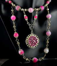 Kette achat rosa pink rosen - kette,