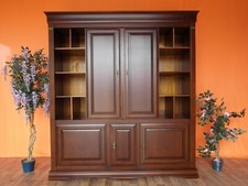 Nr.1289 Restaurierte Vitrine Bibliothek Tv-Schrank Kirschbaum Vollholz
