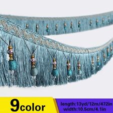 11.9m Vorhang Quaste Nähen Perlenbesetzt Fransen Rand Hochzeit Polsterstoff