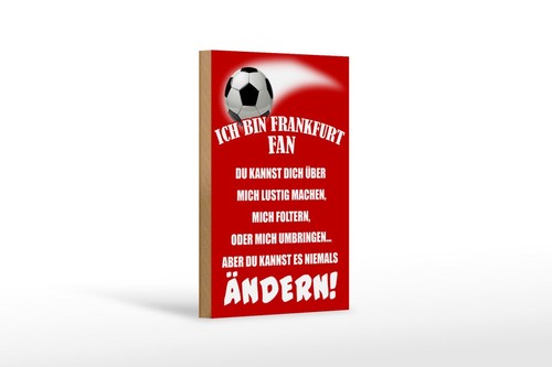 Holzschild ich bin frankfurt - ich,