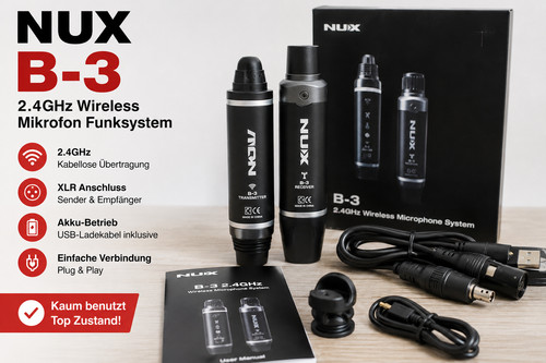 Nux 4ghz wireless xlr - wireless,