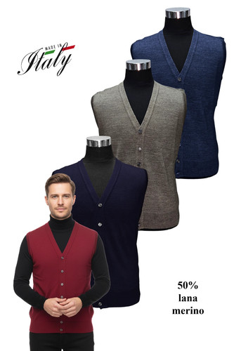 Herren ärmellose cardigan - Ärmellose,