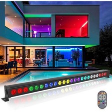 UKing LED Wall Wash Partylicht 24 x 3W LEDs RGB Bar Disco Lichteffekt mit