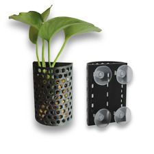 Pflanzenaufhänger mit Saugnapf Aquarium Hydrokultur Hydroponic Pflanzenkorb