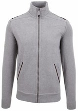 VAN SANTEN & VAN SANTEN Strickjacke Cardigan Größe L 100% Baumwolle Cotton Grau