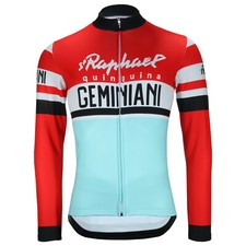 Herren Retro Langarm Radtrikot Fahrradtrikot Radshirt Atmungsaktive MTB Trikot