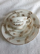 Sammeltasse Kaffeegedeck 3tlg. "Zur 1.hl.Kommunion" Bavaria elfenbein/gold