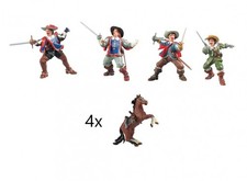 Papo Die 4 Musketiere mit Pferden - 39901 39902 39903 39904 39905