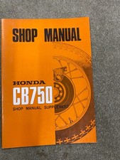 ORIGINAL NOS HONDA CB750 WERKSTATTHANDBUCH ERGÄNZUNG K1