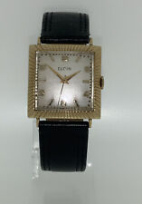Ausgefallene Armbanduhr Elgin  Gelbgold 14kt. Vintage 29,64mm. Automatik