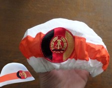 DDR NVA Helmbezug mit Emblem für Motorrad Melder Regulierer Bezug für Stahlhelm