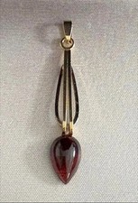Granat Anhänger 14k 585 Gold