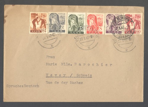 Saarland schweiz 1947 - saarland,