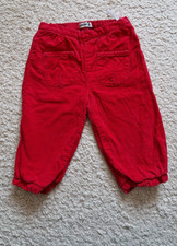 Rote Feincord Hose mit