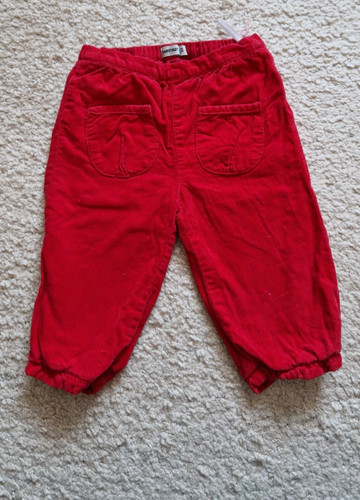 Rote feincord hose mit - rote,